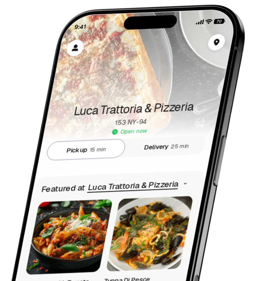 Luca Trattoria & Pizzeria app preview