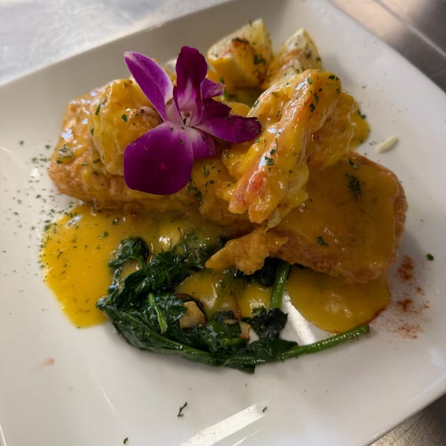 Salmon & Shrimp Francese.